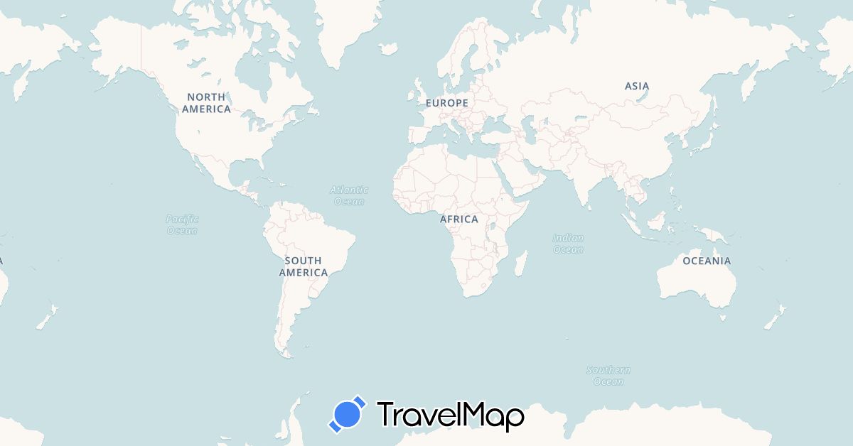 TravelMap itinerary: driving, boat in Antigua and Barbuda, Australia, Barbados, Brazil, Chile, Fiji, France, Grenada, Indonesia, Saint Lucia, Mauritius, Maldives, Panama, Pitcairn Islands, Solomon Islands, Singapore, Saint Helena, Tonga, Vanuatu, Samoa, South Africa (Africa, Asia, Europe, North America, Oceania, South America)